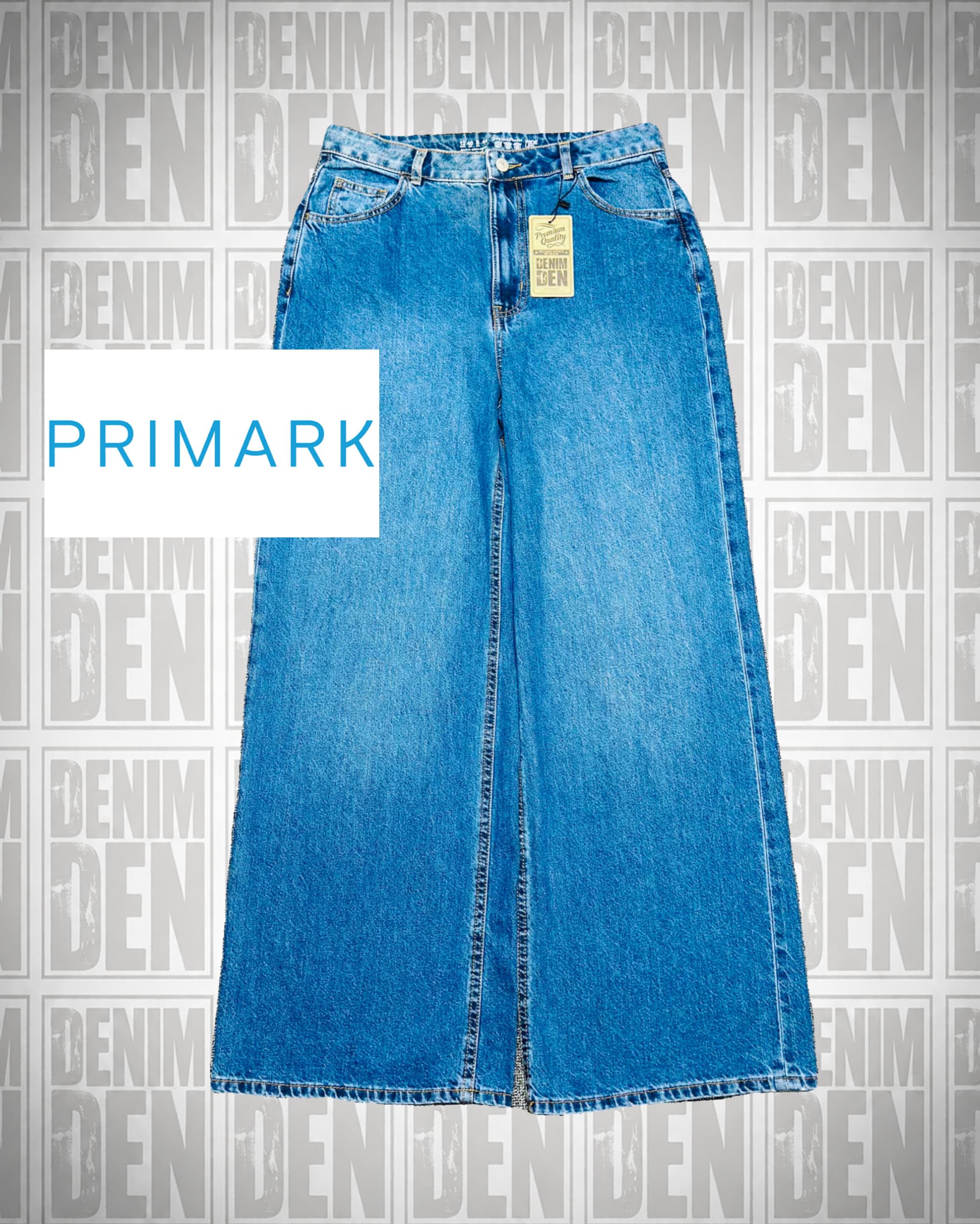 Primark Classic Blue Wide-Leg Jeans