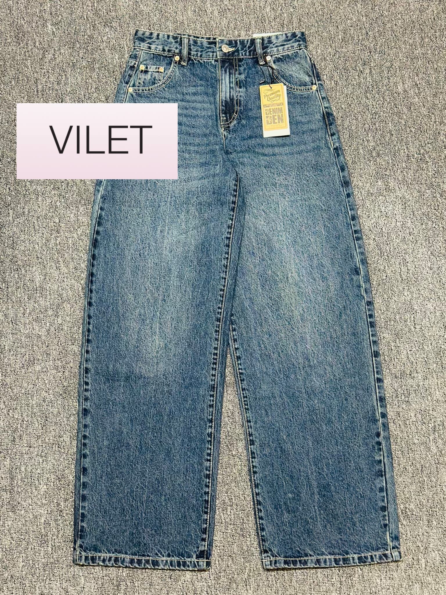 VILET Straight-Leg Wide Jeans