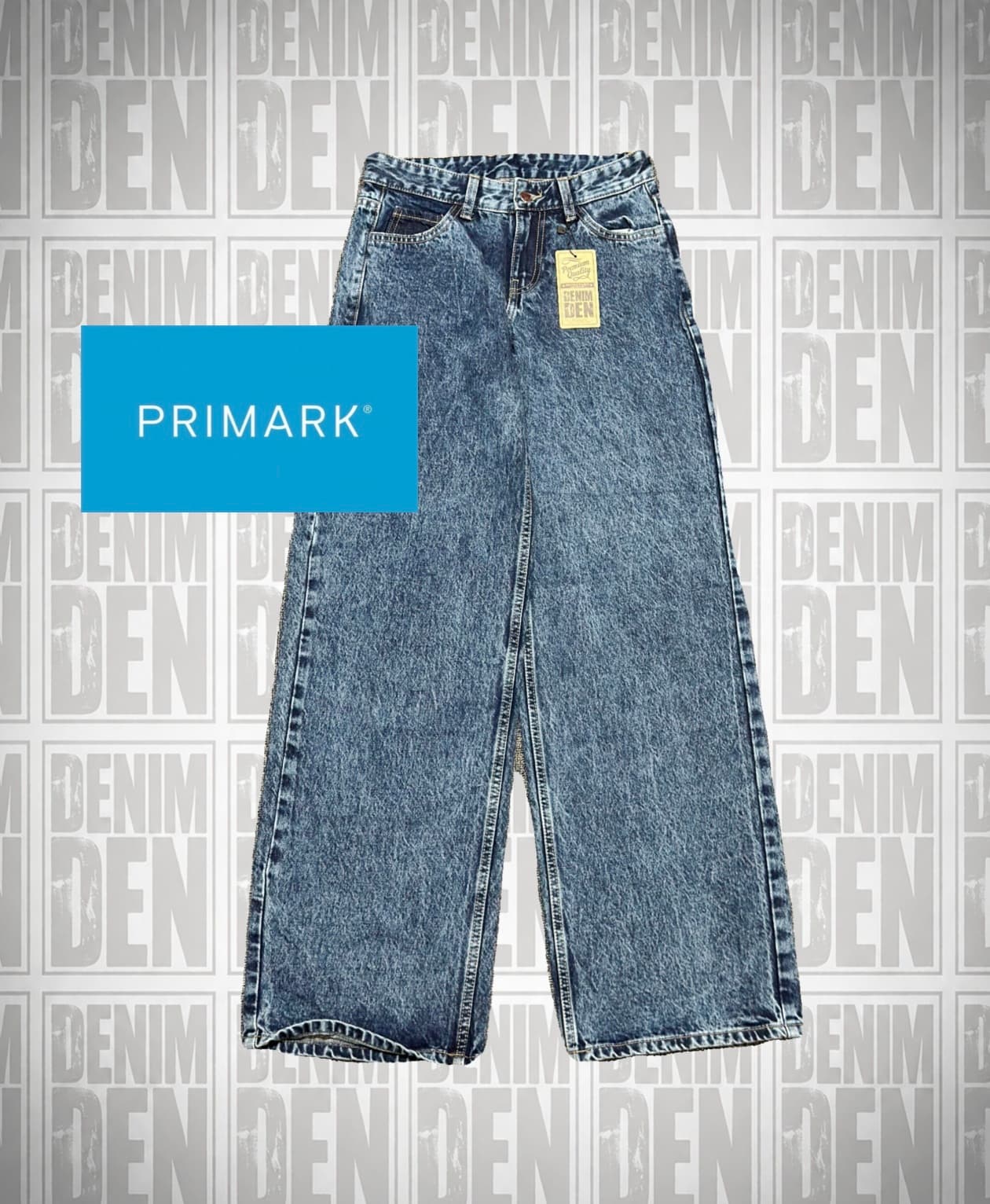 Primark Acid Wash Wide Leg Jeans