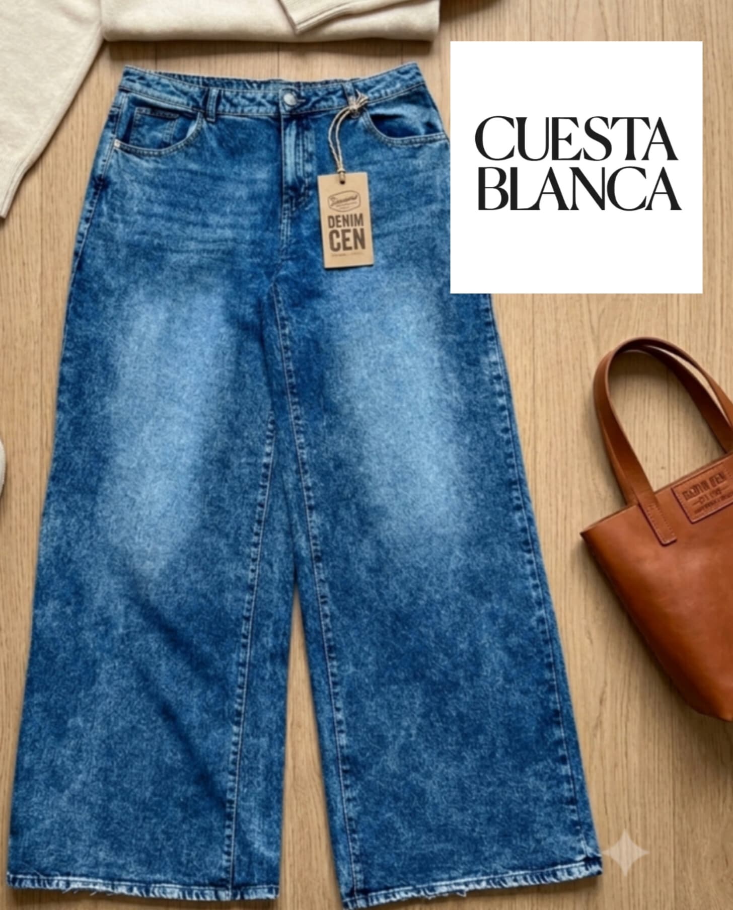 Cuesta Blanca Wide-Leg Baggy Denim 
