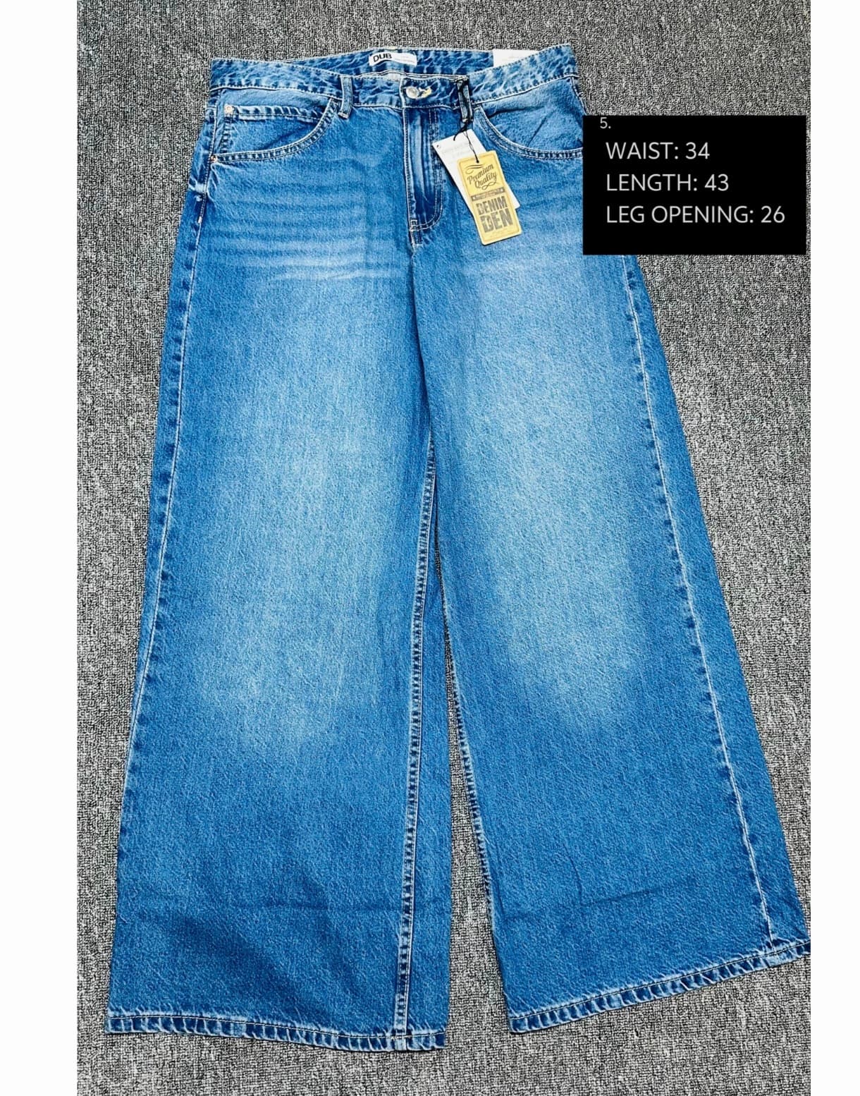Primark wide leg opening jeans.